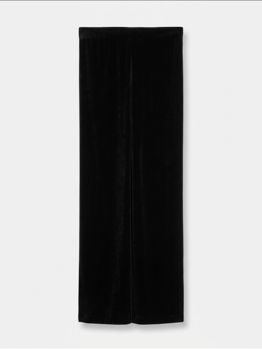 Dana Buchman Black Velvet Wide Leg Pants with Elastic Waist